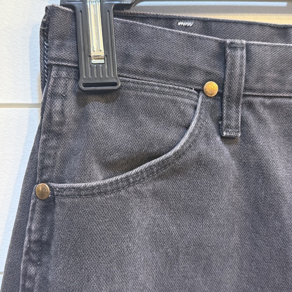 VTG Wrangler Woman's 14MWZCB 11X36 (28X34.5) Cowboy Cut Faded Black USA 1990's - Picture 2 of 16